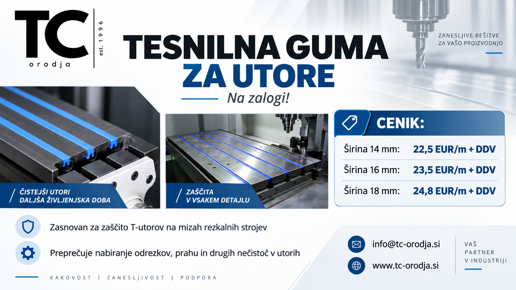 Tesnilna guma za utore